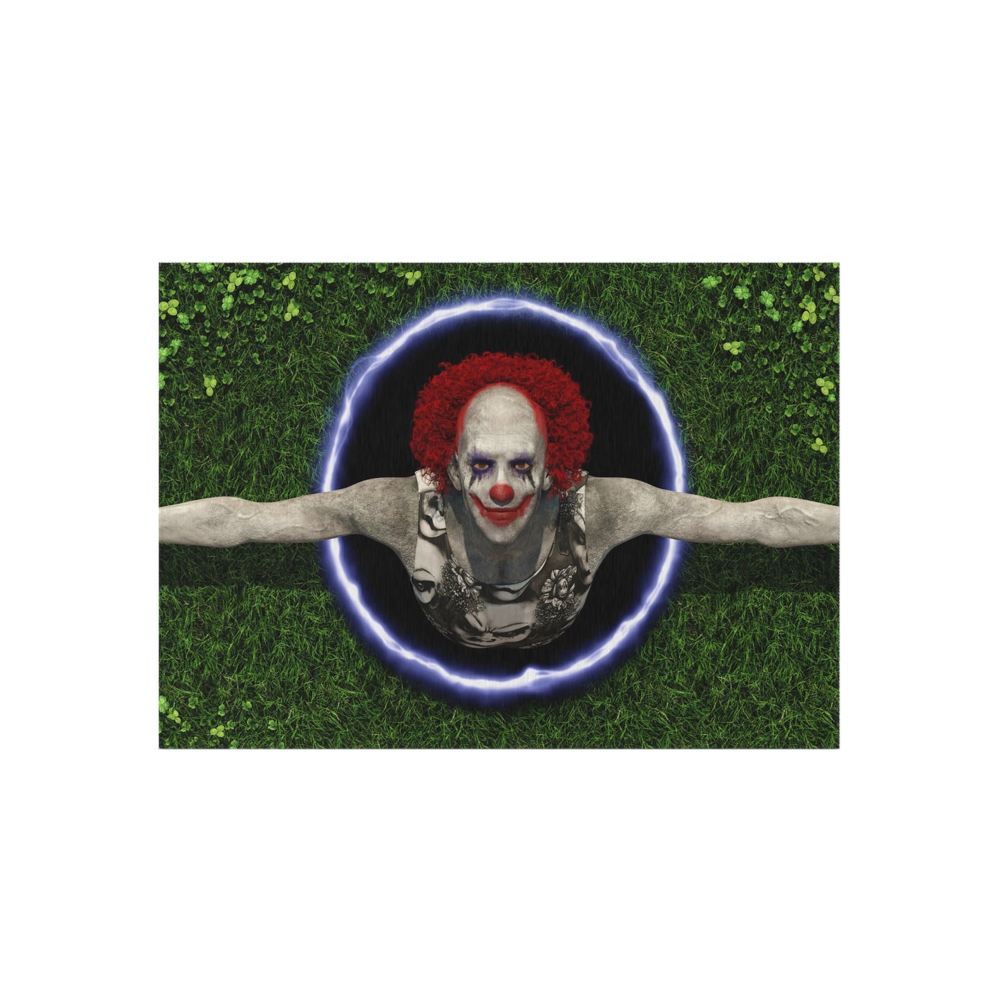 Clown in Hole Rug