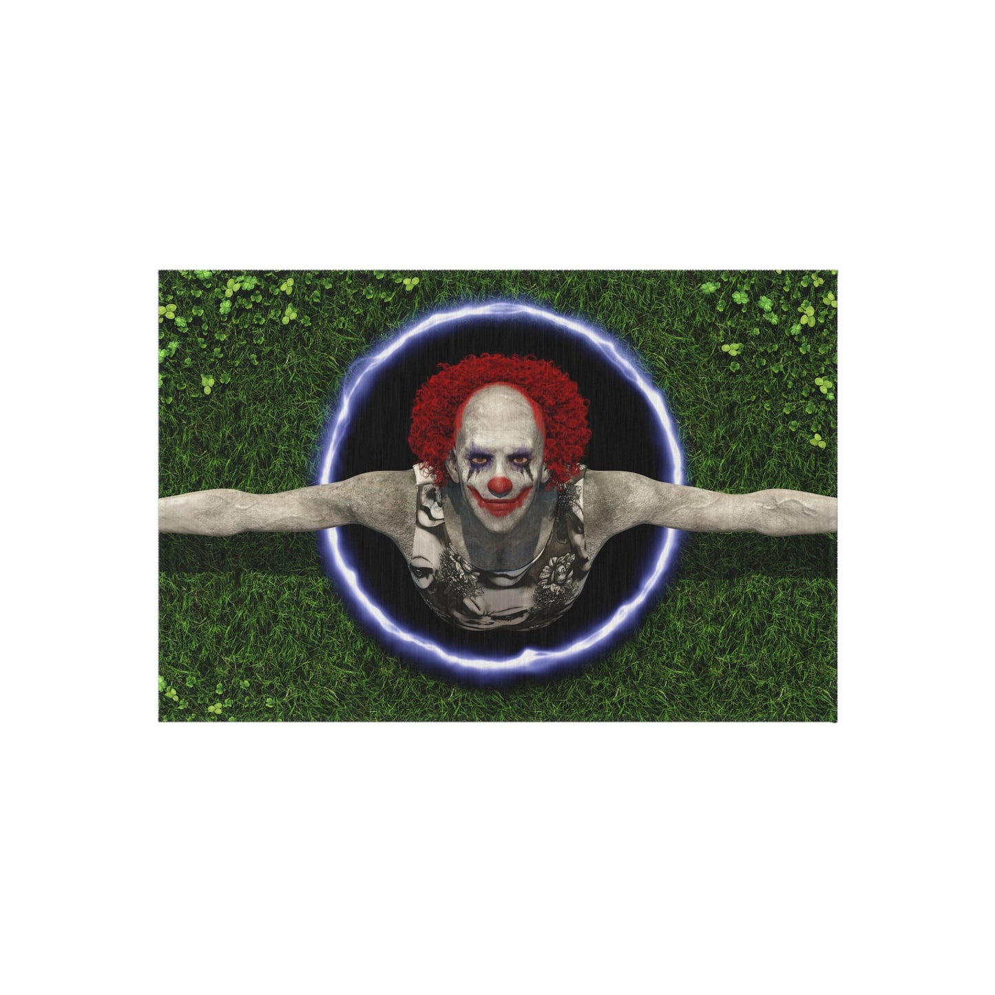 Clown in Hole Rug