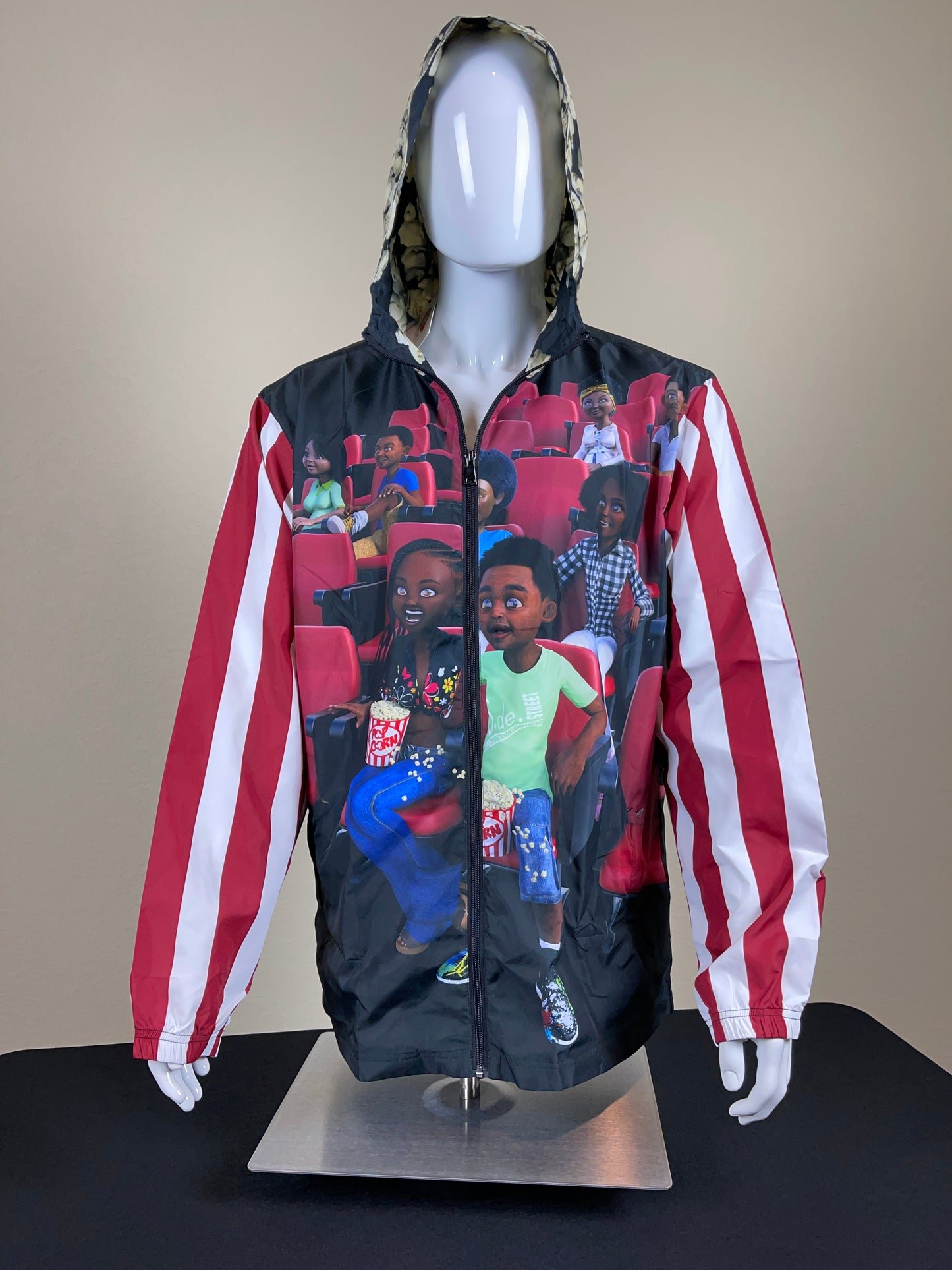 Movie night windbreaker jacket.